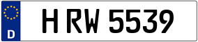 Trailer License Plate